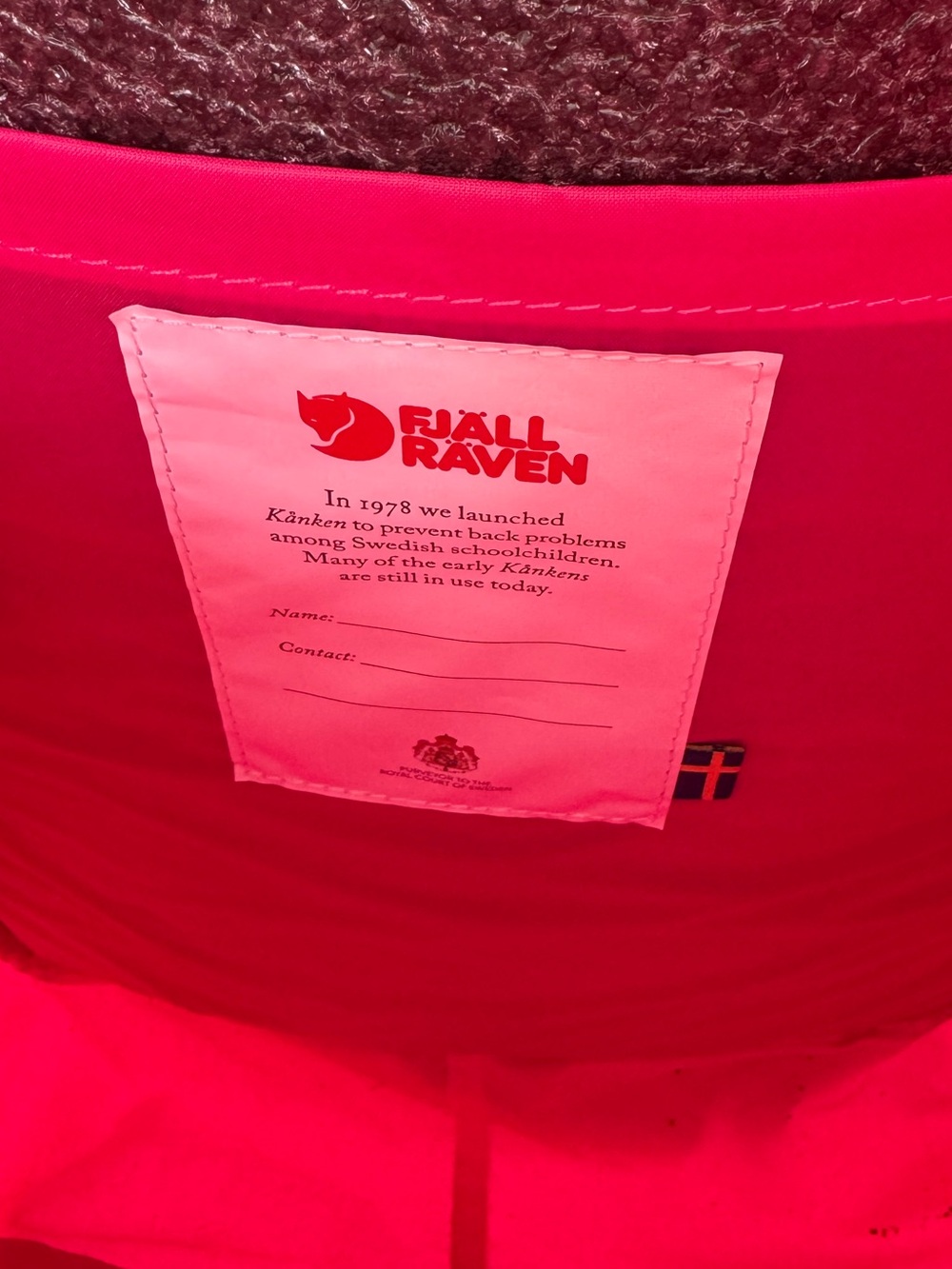 Fjällräven Kånken Classic Backpack - Bright Pink - Picture 9 of 9